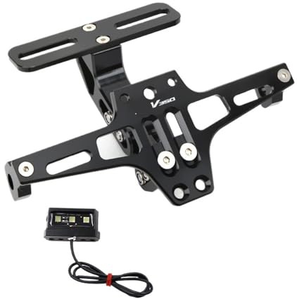 Für H&onda ADV350 ADV 350 2021 2022 Motorrad Einstellbare Hinten Schwanz Ordentlich Kennzeichen Halter Halterung Zubehör Kennzeichenhalter (Color : 6)