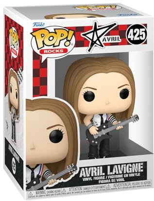 Funko Pop! Rocks: Avril Lavigne - (komplicerad) - Samlarobjekt vinylfigur - Presentidé - Officiella varor - Leksaker för barn och vuxna - Musikfans - Modellfigur för samlare och display