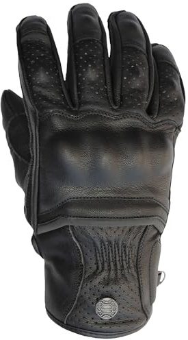 Mycl Turell Classic Line Motorradhandschuhe Herren - Hochwertiges Echtleder, Verstärkter Knöchelschutz, Touchscreen-kompatibel, Atmungsaktiv, Einstellbar, Elegant & Sicher