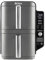 Ninja Double Stack XL Friggitrice ad Aria Verticale, Doppia Zona, 4 Livelli, 2 Scomparti, 2 Griglie, Capienza 9.5L, 6 Funzioni, 8 Porzioni, Parti Lavabili in Lavastoviglie, Pinze, Nero/Rame, SL400EUCP