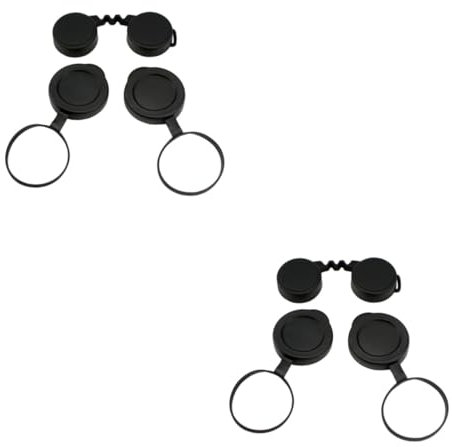 OSALADI 2sets Rubber Objective Lens Caps Scratch Binocular Lens for Compact Design Compatible Binoculars Lightweight for Outdoor Use