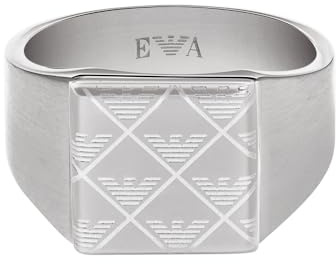 Emporio Armani Herren-Edelstahl-Signet-Ringe