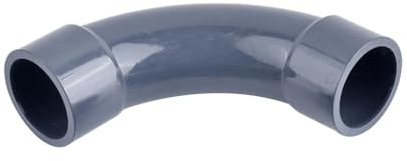 LEFTART 1 Codo Grande de PVC de 90 Grados, for Acuario, pecera, jardín, irrigación, Conectores de tubería de Agua(ID 40mm)