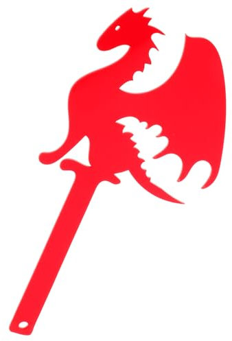 POPETPOP Acrylic Christmas Tree Skiing Dog Mailbox Flag Red Wall-Mounted Accessory Decorative Mailbox Sign Mounting Hardware Not Included