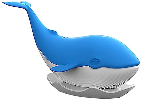 Cabilock Colador e Infusor De Té Silicona Diseño Ballena, Tamaño Mediano, Azul, Filtro Portátil Para Viaje y Uso Diario, Filtro De Hojas Reutilizable, Utensilio Práctico Para Té