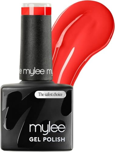 Mylee Gel Nail Polish 8ml [Magic Toadstool] - UV/LED Soak-Off Nail Art | Manicure Pedicure for Professional, Salon & Home Use [Coral Range] - Long Lasting & Easy to Apply