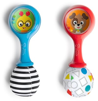 Baby Einstein Shake & Groove leksak-Maracas, för barn från 3 månader och äldre