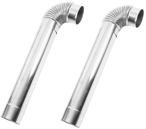 YARNOW Tuyau De Cheminée pour Poêle De Camping 1 Ensemble De Raccords De Tuyau De Cheminée en Acier Inoxydable pour Usage Domestique Et Extérieur