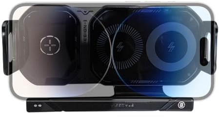 Caricabatteria Da Auto Senza Fili | Ricarica Per Auto Senza Fili Supporto Rotante Tocco Per Il Telefono | Caricatore Intelligente A Morsetto Automatico Rimozione Auto Camion Viaggio Giornaliero