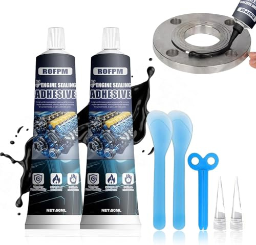 ROFPM Black Silicone Sealant, Gasket Sealant, Head Gasket Sealer, Coolant Leak Repair for Head Gasket Sealer Replacements, Valve Covers or Coolant Leak Repair in Radiators