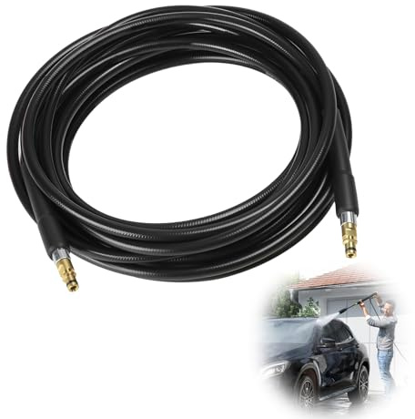 6M Pressure Washer Replacement Hose for Karcher K2 K3 K4 K5 K6 K7 Series, High Pressure Washer Extension Hose Durable PVC and Copper Construction Cleaner with Quick Connect Plug and Release System