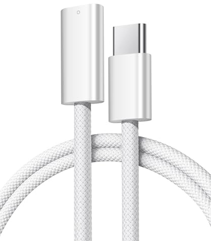 Seminer Câble USB-C vers crayon 1ère génération (5 m), prise Lightning femelle vers USB-C mâle pour iPad 10e/11e génération, prend en charge l'appairage Bluetooth