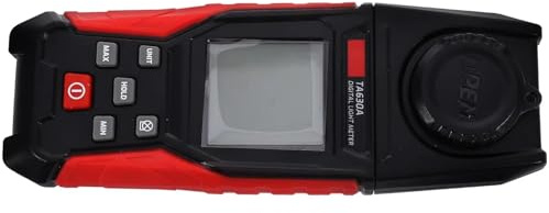 digital lux meter, Digital Illuminance Meter Handheld Photometer 200000 Lux Range LCD Display Data Storage Portable Equipment Light Measure Tool for Homes Agriculture Warehouses