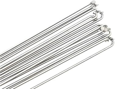 FYYDSCM Bicycle Spokes HT 2.0mm Round J-Bend Straight Pull Head Silvery with Copper Cap(J-Bend 72pcs)