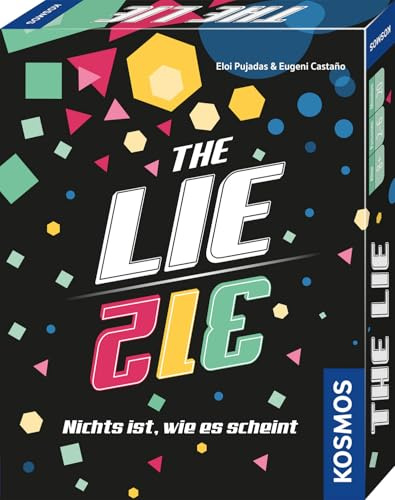 Kosmos The Lie Das schnelle Bluff-Kartenspiel & Partyspiel | Mit doppelseitig bedruckten Karten, alle Karten lügen, taktisches Ablegespiel, Gesellschaftsspiel für 2–6 Spieler ab 8 Jahren