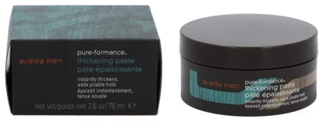 Aveda Men Pure-Formance Thickening Paste | Thickens Hair | Versatile Hold | Natural Finish Hair Styling Paste | 91% Naturally Derived*, 75ml