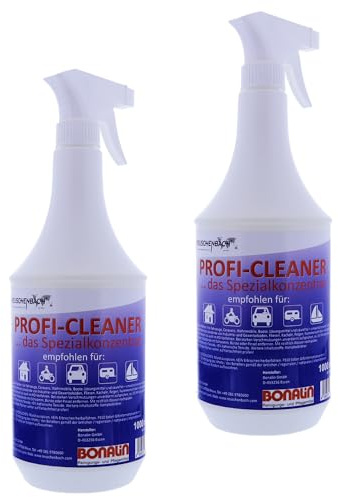 REUSCHENBACH Profi-Cleaner Caravan-Reiniger 1 x 2 Liter | Spezialkonzentrat für Wohnmobil, Auto, Boot & Motorrad | Biologisch abbaubar, säurefrei, lösungsmittelfrei