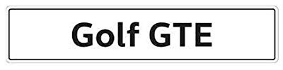 Volkswagen 5K0071801K Kennzeichenschild Nummernschild Kennzeichen Typenschild, mit Golf GTE Schriftzug