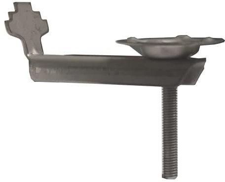 Gitterrost-Klemme | mit Teller | Rosthöhe 30mm | MW: (30 mm / 30 mm) | V2A / A2 - gebeizt