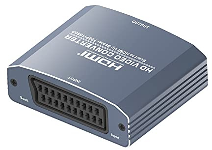Sheng Jie El Convertidor De Euroconector A Hdmi Muestra Imágenes De Video Analógico/YC // RGB En HDTV, Escala hasta 1080p De Resolución De Euroconector A HDTV, Sistema De Soporte Ntsc/PAL/Secam