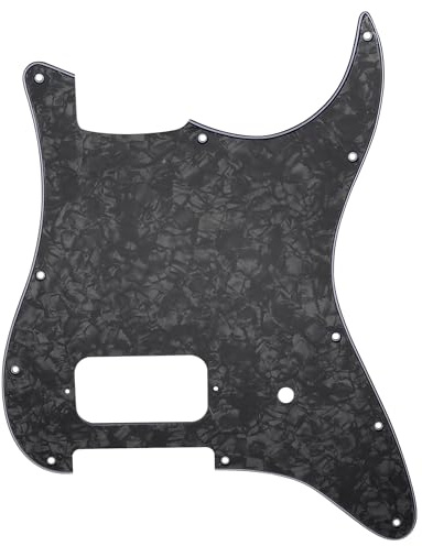 Musiclily Pro 11 Löcher 1 Humbucker ST Schlagbrett 4-lagig Black Pearl | für Fender USA/Mexico Tom Delonge Strat Style E-Gitarre