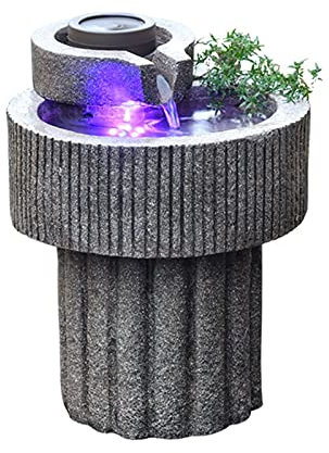 hanxiaoyishop Fontaine Fontaine d'eau de Table d'intérieur du Bassin Tranquille - Fontaine de Cascade de Feng Shui Zen Fontaine Décorative Home Country Cascade Fontaine Interieur