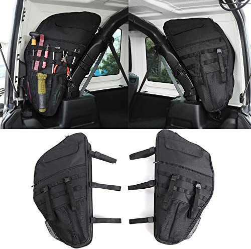 Überrollbügel Aufbewahrungstasche Organizer Käfig mit mehreren Taschen für Jeep Wrangler 2007–2022 JK JKU JL JLU, Innenausstattung, 2 Stück