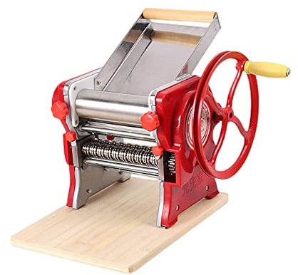 generico Macchina Pasta Tirapasta Dumpling Maker Stendipasta Tagliapasta Regolabile Impastatrice 5kg Domestici Macchine (Acciaio_Inossidabile,3mm di Larghezza ? 2.5mm Coltello Rotondo)