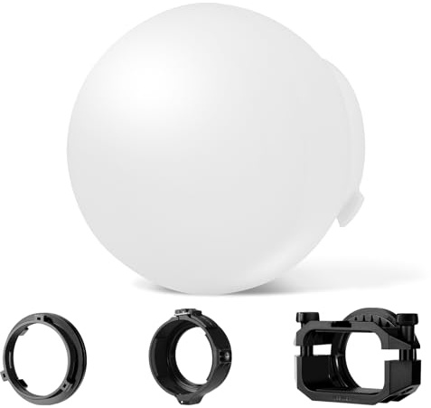 NEEWER CRS6 Softbox Diffusion Dome with 3 Adapter Rings, Compatible with Godox V1 Z2PRO Z3R Round Head Flash and Square Speedlite Z880 and More, NEEWER Mount for Video Light MS60B MS60C MS150B