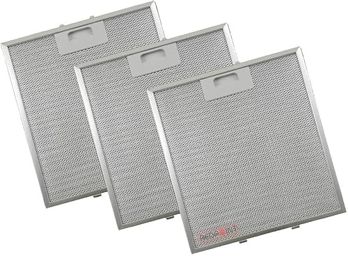 KIT 3 pcs.FILTRI ALLUMINIO per CAPPE mm. 267 x 305 x 9 - Adattabilità :ELICA