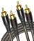 RAWAUX Cable RCA 3m, Cable de Audio Estéreo de 2 RCA Macho a Macho Chapado en Oro 24K Cable Subwoofer para Cine en Casa, Amplificador, Sistema HiFi, TV