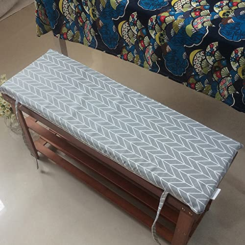 Kissen,Gartenkissen, 2- und 3-Sitzer, Dicke Kissenauflage 100/120/150 cm, Dicke Lange Stuhlkissenauflage für Esszimmer, Terrasse, Schaukel (120 x 30 x 4 cm, I)