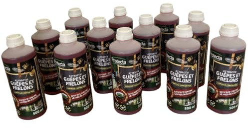 Pack de douze liquides pour pièges à guêpes