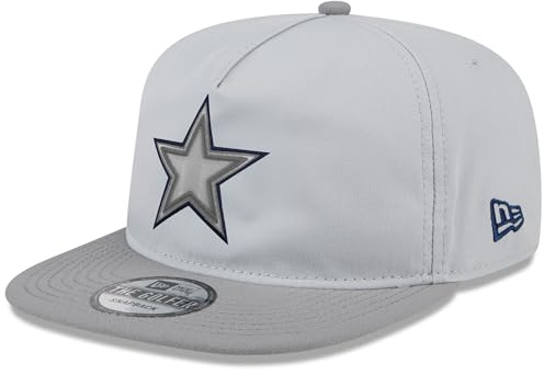 New Era GOLFER Snapback Cappello Allenamento 2024 Dallas Cowboys Grigio, Grigio, Taglia unica