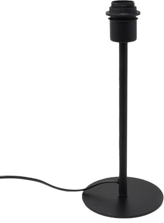 B & S Lampenfuß Metall schwarz matt H 35 cm für E27 max 40 Watt