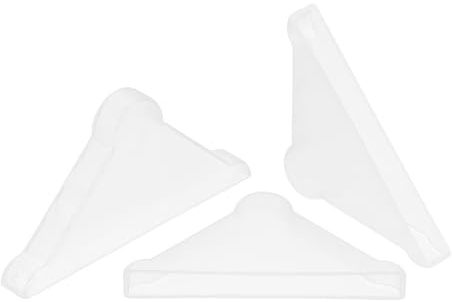 QUARKZMAN Eckenschutz Kantenschutz 5x50 Dreiecksform Glas-Eckschützer Kissen 20 Stück Kunststoffeckschützer für Eckschutz von Glas, Spiegel, Fliesen, Weiß