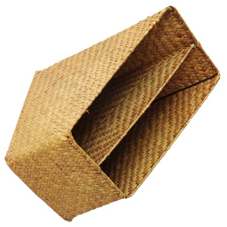ANDRESLAD Vertical File Folder Organizer Hand-woven Document Storage Basket for Study Desk and Office Workspace