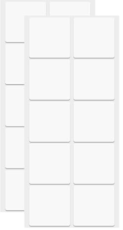 sourcing map 20 puntos de cinta adhesiva de doble cara, nano puntos adhesivos de dos caras, adhesivos cuadrados transparentes de montaje extraíble, sin rastro, para manualidades, decoración de