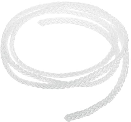 sourcing map 3Pcs Cord Loop for Window Shades, 3mm 2Ft(61cm) Nylon Satin Cord Window Blind Looped String Braided Lift Shade Cord for Pleated Shades Blind Shade DIY, White