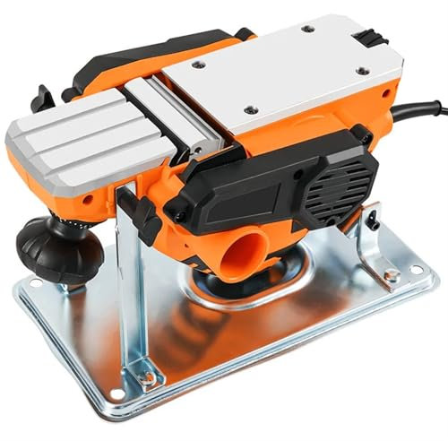 Cepilladora de Madera, Cepilladora abatible portátil con soporte abatible, cepilladora eléctrica doméstica, mesa guía for bancos de carpintería, herramientas para Trabajos de Cepillado Precisos