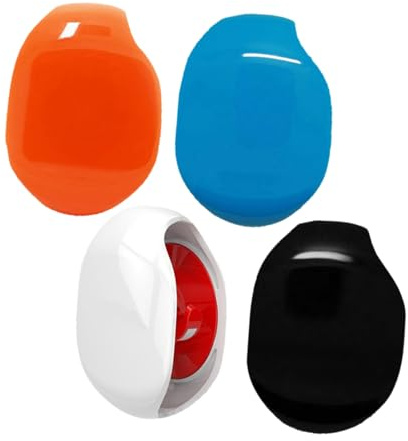 DIYEAH 4 pezzi Avvolgicavo Automatico USB Organizer Auricolari e Caricabatterie Avvolgitore Portatile e Viaggio Custodia Salvaspazio Rosso Blu Nero