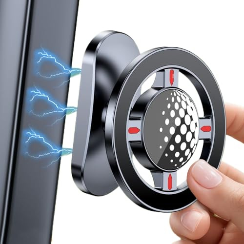 Weqizuerqi Telefonhalterung für Golf Cart – Magnetische Halterung, 360 Grad drehbar | tragbar für Smartphone für Frauen Männer Golfer Club Golfplatz