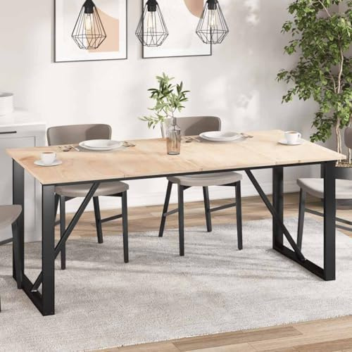ULUYYUC Massivholzplatte Kiefer 180 x 90 x 1,7 cm rustikale Tischplatten Set 4 Stück 90x45 cm unbehandeltes Echtholz Schlichtes Design pflegeleicht für Küche Esszimmer Büro