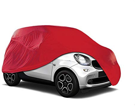 Xtremeauto™ Universal Breathable Indoor Garage Showroom Super Soft Dust Proof Car Cover (Red, Small : 390x139x115cm)