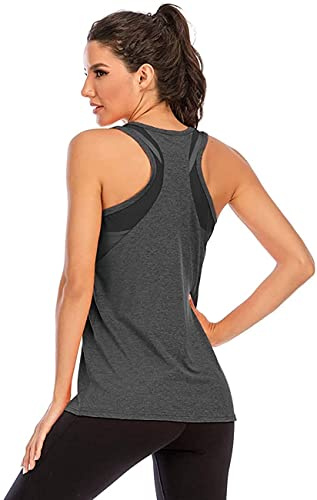 Nekosi Dam yoga tanktops ärmlös sporttröja kläder mesh rygg fitness löpning tröja sport toppar
