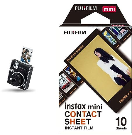 Instax mini 40 instant camera + official case designed exclusively for the instax mini 40 camera + mini film Contact sheet border, 10 shot pack