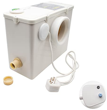 Bomba de elevación del Sótano del elevador de Agua del Inodoro, Bomba de Aguas Residuales Sistema de Inodoro de Aguas Residuales con Dos Orificios de Alcantarillado(Consumo de agua del inodoro)