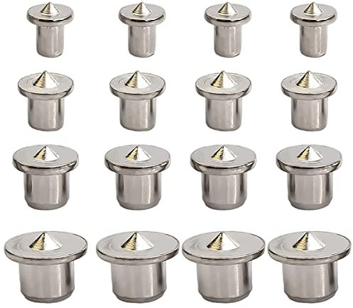 kajkey® Pointe de Centrage, 16 Pièces, Pointe de Centrage Outil de Centrage Goujon Cheville Bois D'Alignement 6/8/10/12 mm, our Chevillage Goujon de Guidage Charpenterie Menuiserie(Massif)