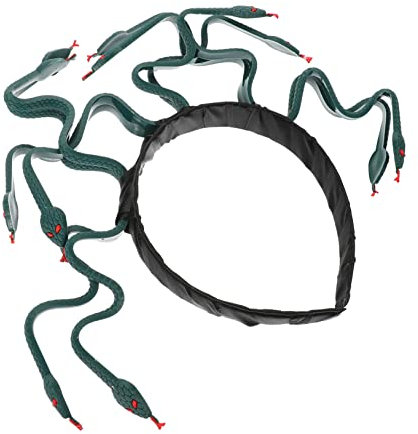 FRCOLOR 2st Medusa-cosplay Zubehör Für Maskerade-partys Halloween-medusa-kopfschmuck Kopfschmuck Verkleiden Medusa-kostüm-kopfbedeckung Medusenkopfschmuck Partybedarf Plastik Charmant