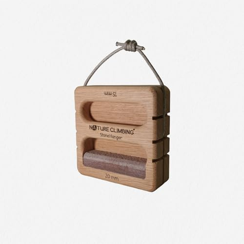 Generic Nature Climbing | Stone Hanger | Hangboard | Rose Sandstone | - High Performance | compact hangboard, Portable hangboard | - Nachhaltig & Handgemacht